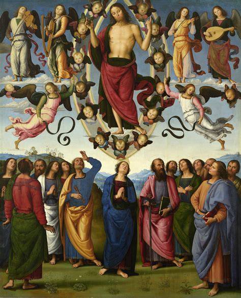 Pietro Perugino, Ascensione di Cristo (dettaglio)