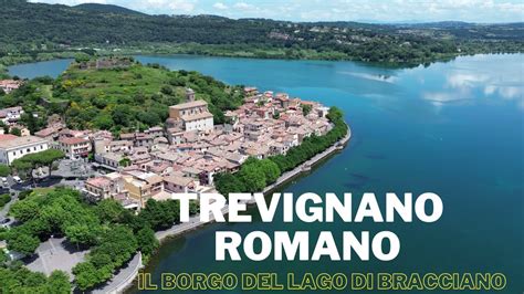 Panoramica del Lago di Bracciano con Trevignano Romano in primo piano