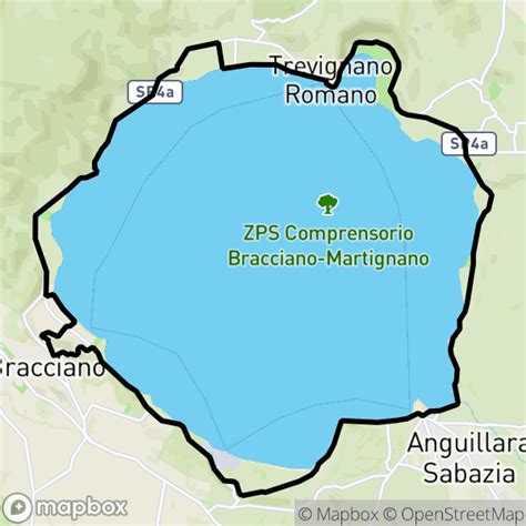 Mappa del percorso guidato inclusivo di Trevignano Romano