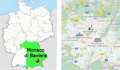 Mappa che evidenzia la Baviera e l'arcidiocesi di Monaco e Frisinga