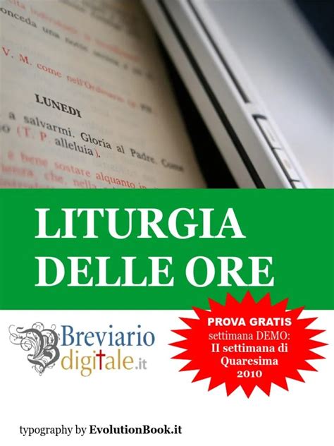 infografica che mostra la suddivisione cronologica dei volumi della Liturgia delle Ore