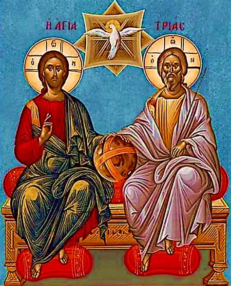 Rappresentazione di Gesù alla destra del Padre