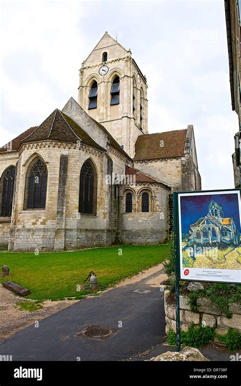 fotografia attuale della Chiesa di Notre-Dame de l’Assomption ad Auvers-sur-Oise