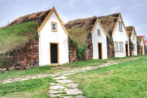 Le tradizionali case in torba di Glaumbær
