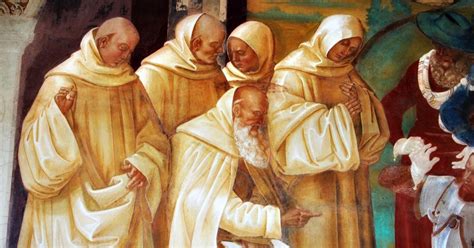 Affresco o illustrazione di monaci cluniacensi