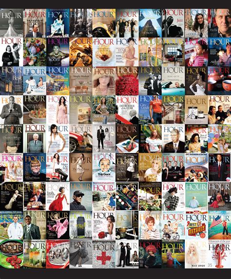 Collage of Forma Urbis magazine covers from various years