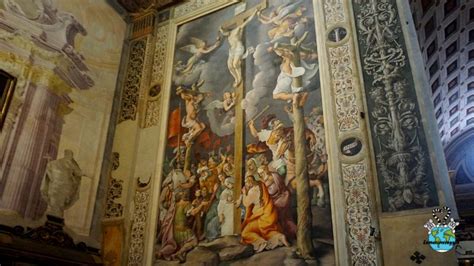 Affresco raffigurante la conversione di Longino