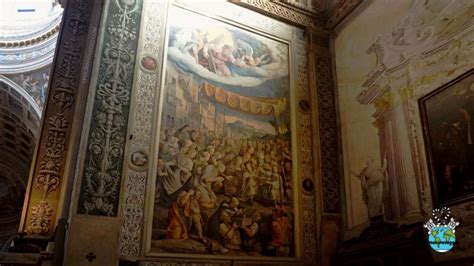 Affresco sul ritrovamento del Sangue di Cristo a Mantova