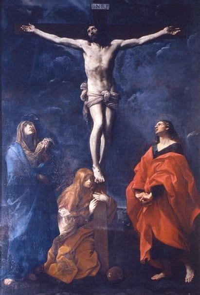 Gesù sulla Croce, con Maria e Giovanni ai suoi piedi