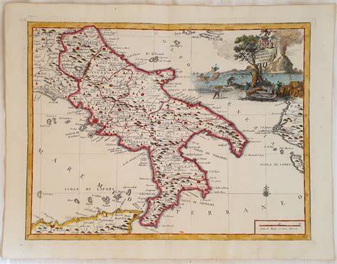 Mappa storica dell'area salentina e del Regno di Napoli nel XVIII secolo per contestualizzare il bacino culturale di origine dei manoscritti