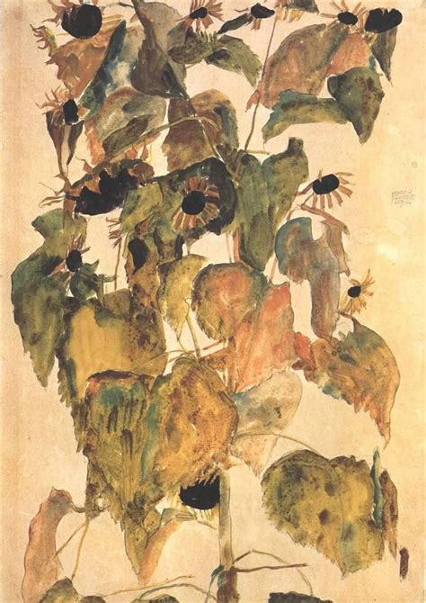 Egon Schiele, Girasoli, 1911 (o Albero d’autunno, 1912)