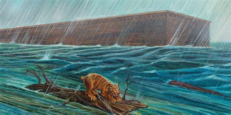 Illustrazione biblica del Diluvio Universale o del passaggio del Mar Rosso