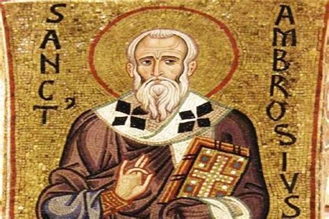 Rappresentazione di Sant'Ambrogio che legge in silenzio, osservato da Sant'Agostino