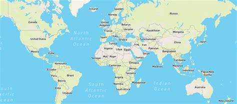 Mappa mondiale che evidenzia i Paesi con progetti di cooperazione internazionale del Bambino Gesù