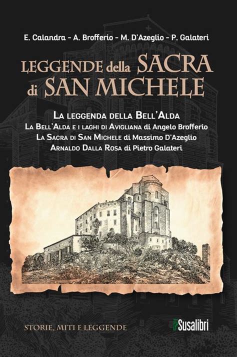 Illustrazione della leggenda della Bell'Alda che si lancia dalla torre della Sacra di San Michele