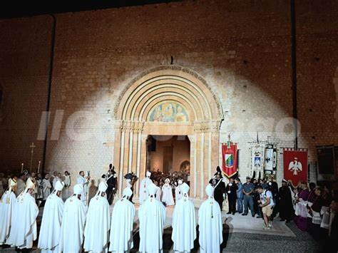 Riproduzione storica della Bolla del Perdono di Celestino V