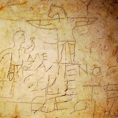 restorazione grafica del graffito di alessameno