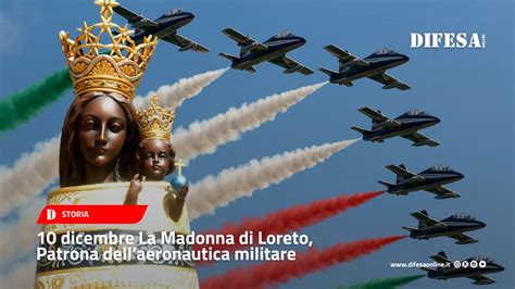 Simbolo dell'Aeronautica Militare Italiana accanto a un'icona della Madonna di Loreto
