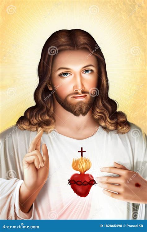Illustrazione del Sacro Cuore di Gesù