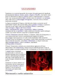 Schema infografico: Tipologie di Satanismo