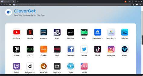 schermata dell'interfaccia di CleverGet Video Downloader