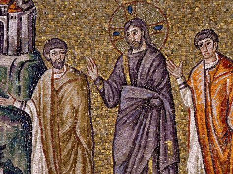 Mosaico dei Discepoli di Emmaus e dettaglio della Torre Eucaristica