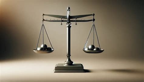 illustrazione di una bilancia che simboleggia l'equilibrio della temperanza tra piaceri e ragione