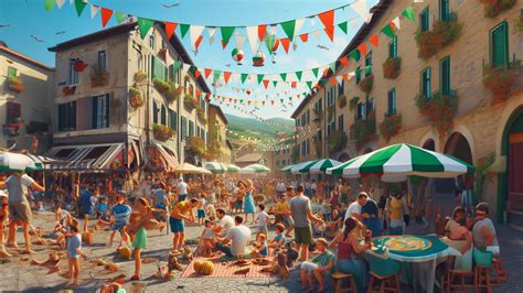 Immagine storica di celebrazioni di Ferragosto o antiche feste romane.