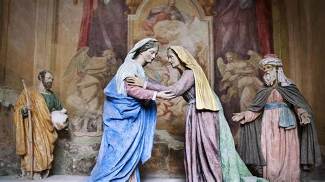 affresco dell'Incontro tra Maria ed Elisabetta