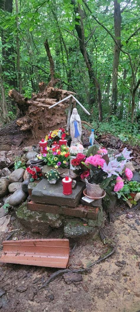 Edicola votiva con statua della Madonna