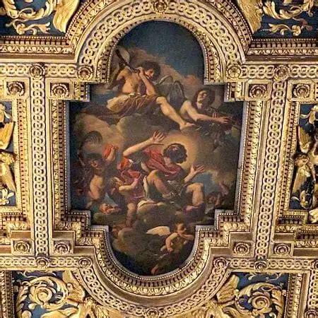 Copia della Gloria di San Crisogono del Guercino nel soffitto della basilica