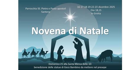 illustrazione di una famiglia che prega durante la Novena di Natale