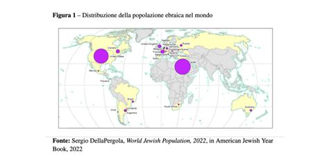 Mappa delle comunità ebraiche nel mondo che mostrano la diversità musicale