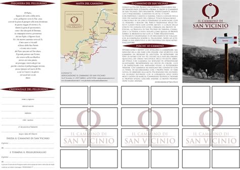 Esempio di credenziale del Cammino Ignaziano con timbri