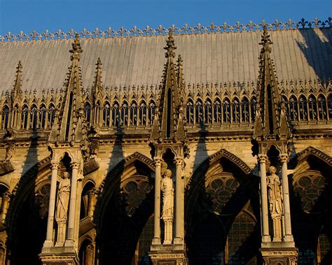 Dettaglio degli archi rampanti e dei pinnacoli della Cattedrale di Reims