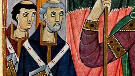 Raffigurazione di Ottone III e Papa Silvestro II, a sottolineare il legame tra potere imperiale e papale a Ravenna