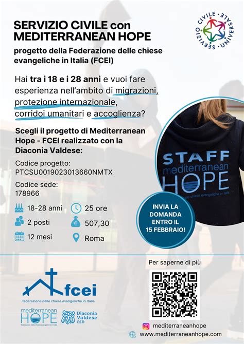 Logotipo di Mediterranean Hope e della Federazione delle Chiese Evangeliche in Italia