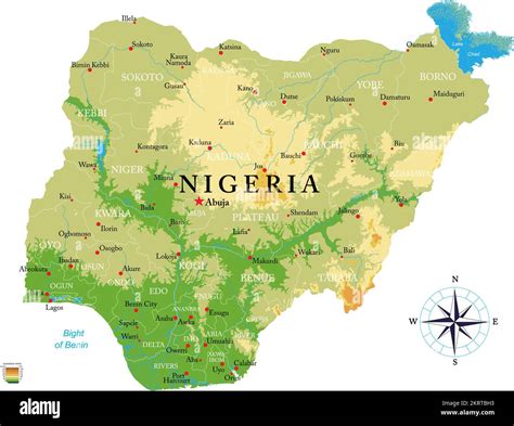Mappa della Nigeria che evidenzia le regioni colpite da insicurezza e violenza