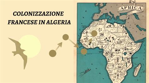 Mappa storica dell'Algeria durante la colonizzazione francese, con indicazioni delle aree di insediamento