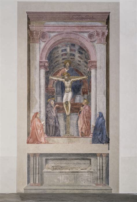 Masaccio, La Trinità, 1425-27, Basilica di Santa Maria Novella, Firenze