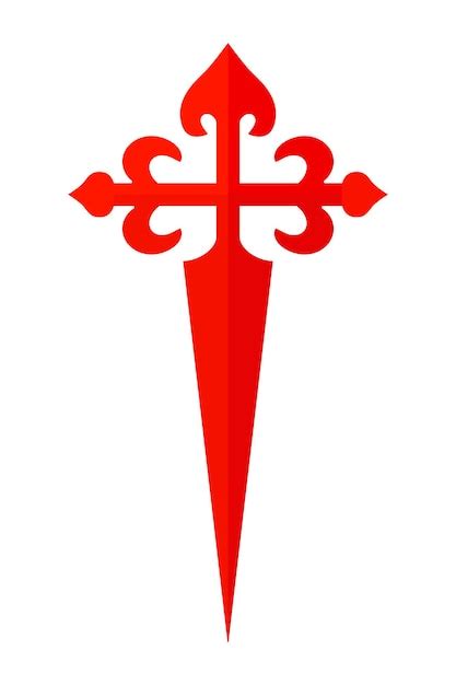Illustrazione della Croce di Santiago
