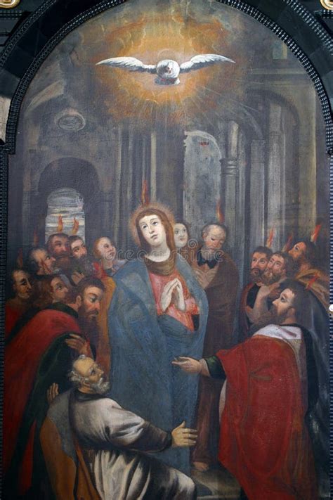 rappresentazione della Pentecoste o della discesa dello Spirito Santo