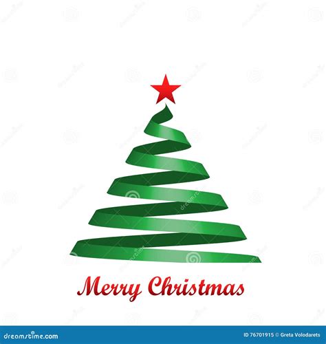 Schema illustrato: come comporre un albero di Natale stilizzato usando strisce di nastro di raso sfalsate.