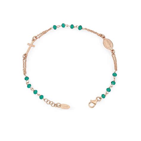 Foto ravvicinata del bracciale rosario Amen in diverse finiture