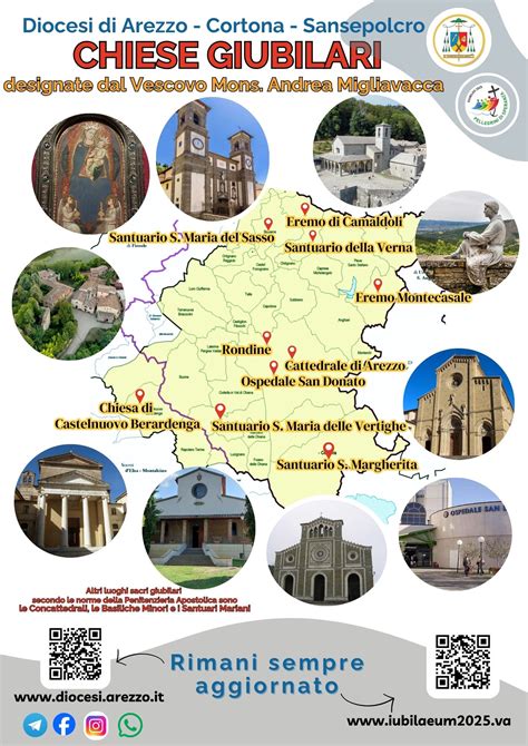 Mappa della Diocesi di Arezzo, Cortona e Sansepolcro