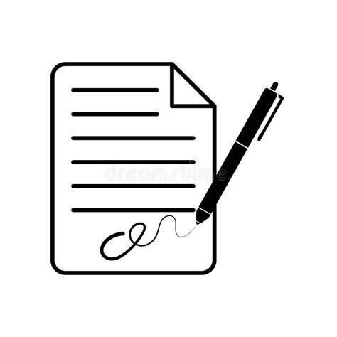 Icona di una penna e un foglio per la scrittura formale