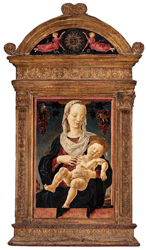 Rappresentazione della Madonna dello Zodiaco di Cosmè Tura