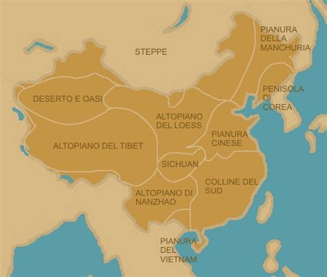 mappa delle province cinesi antiche