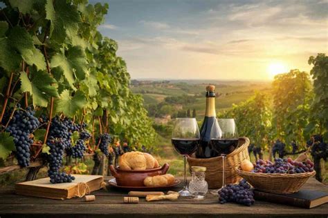 poeta cinese che beve vino nella natura