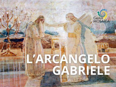 L'arcangelo Gabriele appare al profeta Daniele in una visione, illustrazione antica